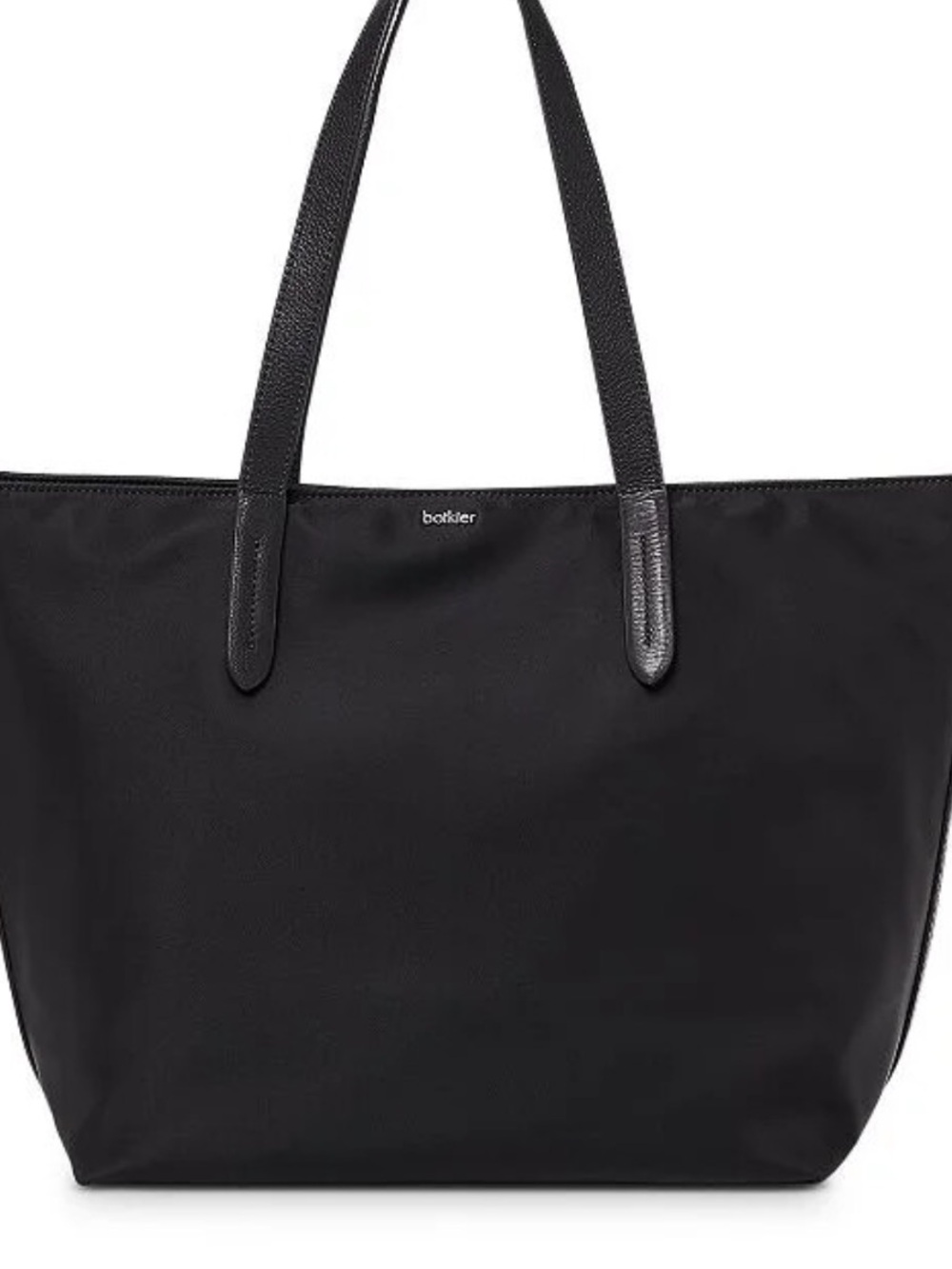 Botkier Black Nylon Tote with Leather-Style Straps